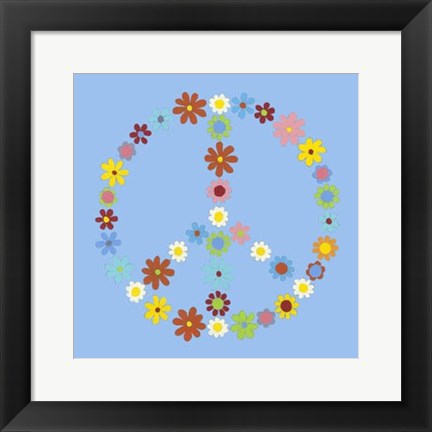 Framed Peace Collection I Print