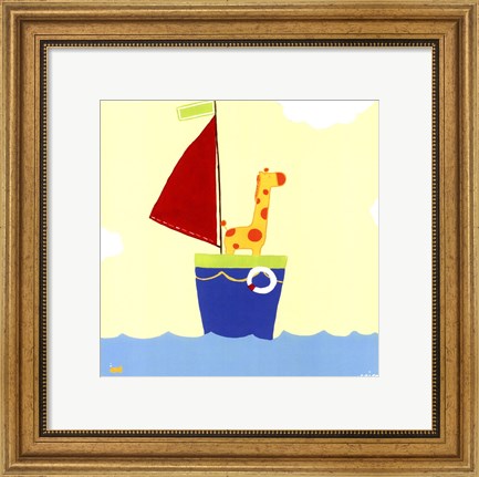 Framed Sailboat Adventure I Print