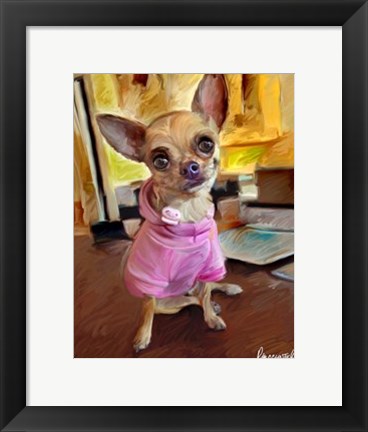 Framed Chihuahua Bella Print