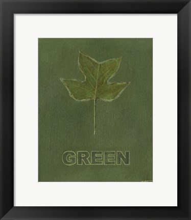 Framed Going Green IV Print