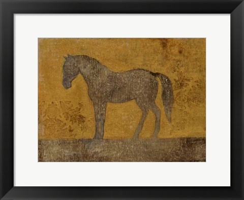 Framed Oxidized Horse II Print