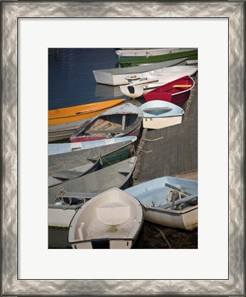 Framed Row Boats III Print
