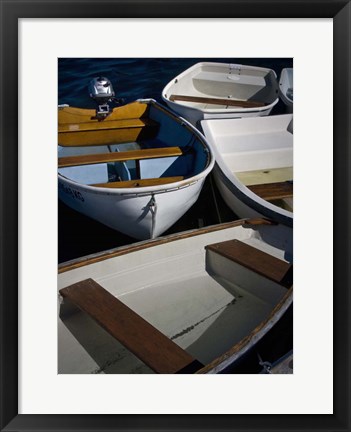 Framed Row Boats V Print
