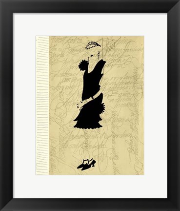 Framed Flapper Fashion III Print