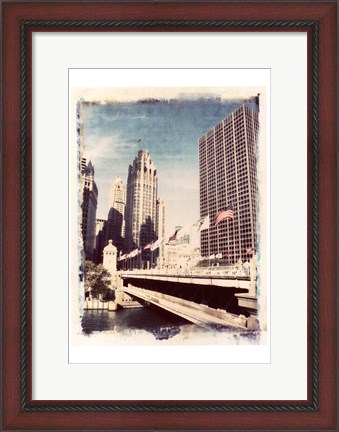 Framed Chicago Vintage I Print