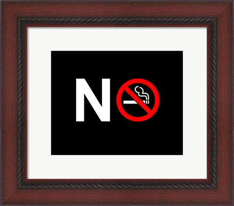 Framed No Smoking - NO SIGN (Small) Print