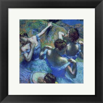 Framed Blue Dancers, c.1899 Print