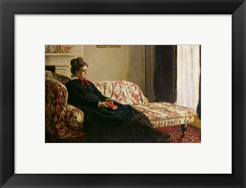 Framed Meditation, or Madame Monet on the Sofa, c.1871 Print