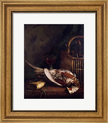 Framed Still Life with a Pheasant, c.1861 Print