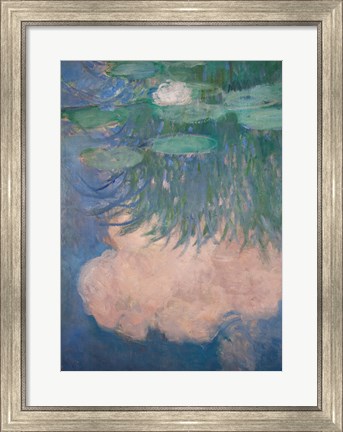Framed Waterlilies, detail, 1914-17 Print