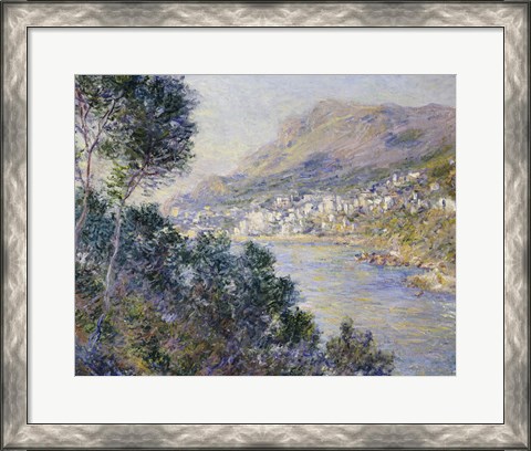 Framed Monte Carlo, Vue de Cap Martin, 1884 Print