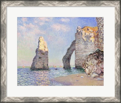 Framed Cliffs at Etretat, 1885 Print