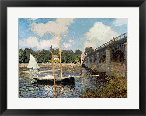 Framed Seine at Argenteuil Print