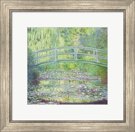 Framed Waterlily Pond with the Japanese Bridge, 1899 Print