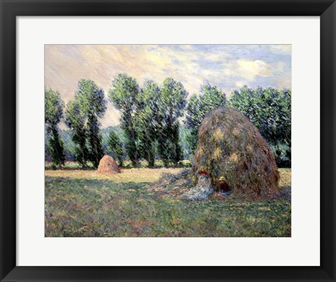 Framed Haystacks, 1885 Print