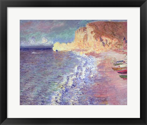 Framed Morning at Etretat, 1883 Print