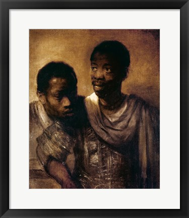 Framed Two Negroes, 1661 Print