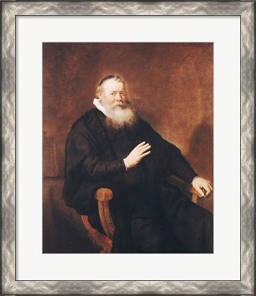 Framed Portrait of Pastor Eleazer Swalmius Print