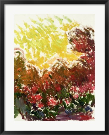 Framed Garden at Giverny - abstract Print
