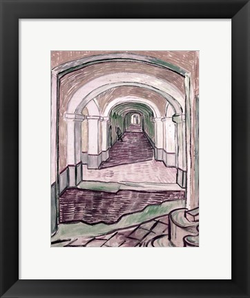 Framed Arched Hallway Print