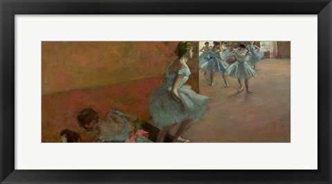 Framed Dancers Ascending a Staircase Print