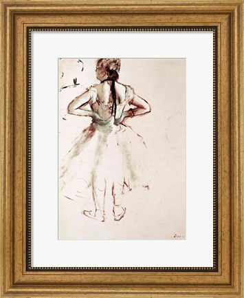 Framed Dancer viewed from the back Print