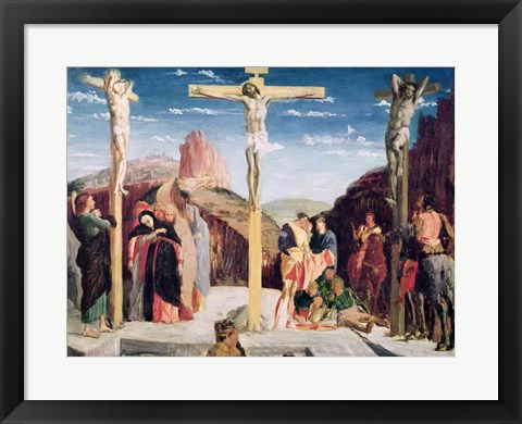 Framed Calvary, after a painting by Andrea Mantegna Print