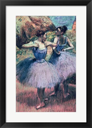 Framed Dancers in Violet Print