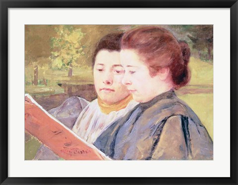 Framed Women Reading Print