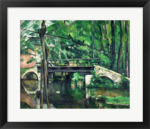 Framed Bridge at Maincy Print