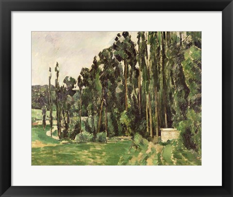 Framed Poplars Print