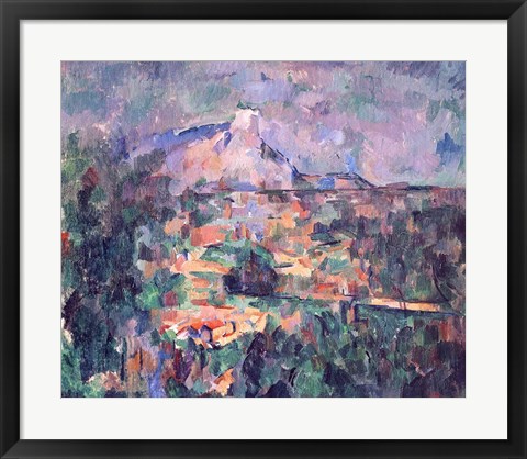 Framed Montagne Sainte-Victoire from Lauves Print