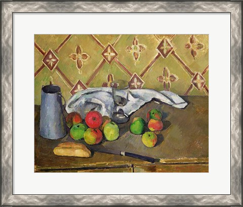 Framed Fruit, Serviette and Milk Jug, c.1879-82 Print