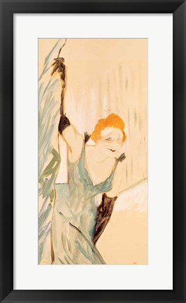 Framed Yvette Guilbert taking a Curtain Call Print