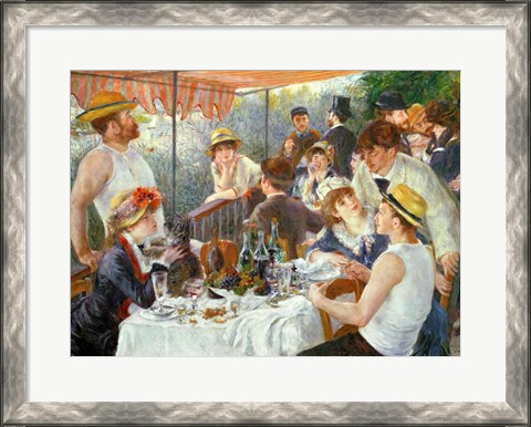 Framed Luncheon of the Boating Party, 1881 Print