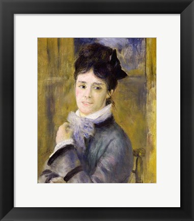 Framed Portrait of Madame Claude Monet Print