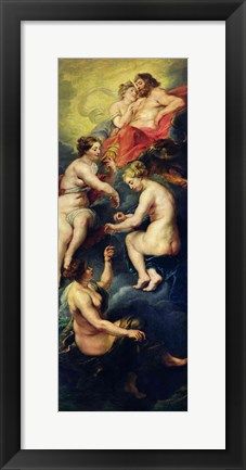 Framed Medici Cycle: The Three Fates Foretelling the Future of Marie de Medici Print