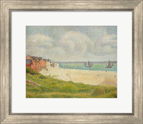 Framed Le Crotoy looking Upstream, 1889 Print