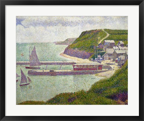 Framed Harbour at Port-en-Bessin at High Tide, 1888 Print