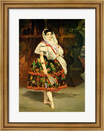 Framed Lola de Valence, 1862 Print