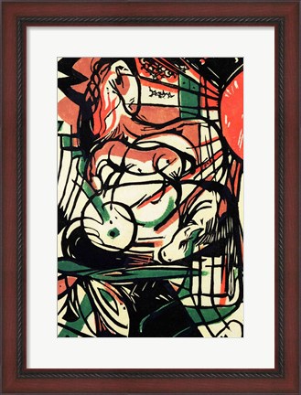 Framed Birth of the Horse, 1913 Print