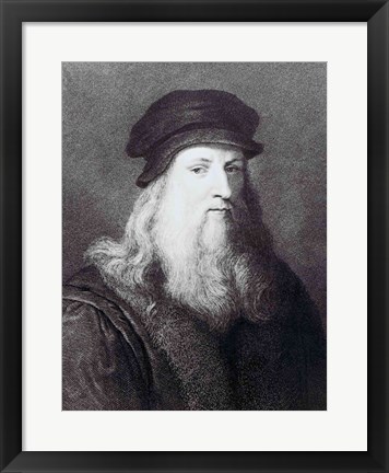 Framed Leonardo da Vinci Print