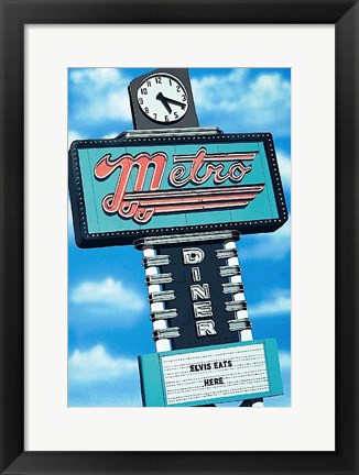 Framed Metro Diner Print