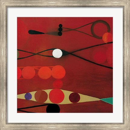 Framed Red Seed #34 Print