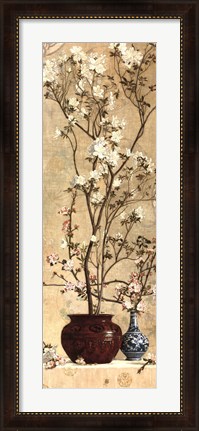 Framed Azaleas and Apple Blossoms, 1879 Print
