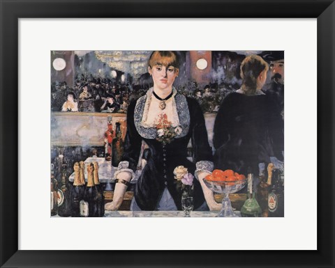 Framed Bar at the Folies-Bergere Print