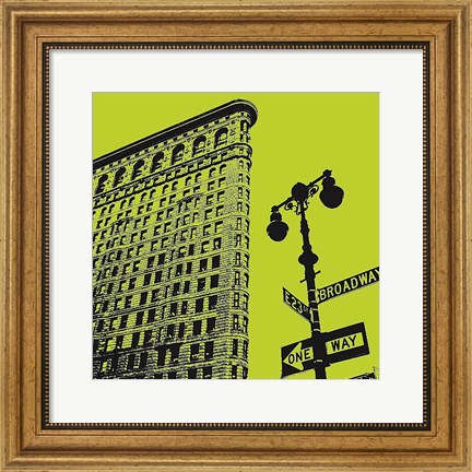 Framed Acid Flatiron Print