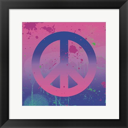 Framed Psychedelic Peace Print
