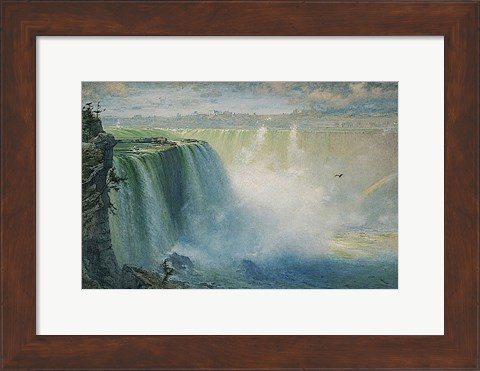 Framed Blue Niagara, 1884 Print
