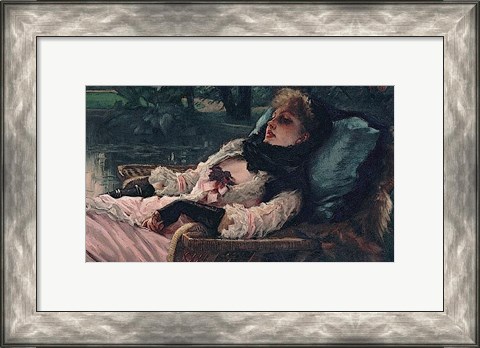 Framed Dreamer, of Summer Evening, ca. 1881 Print
